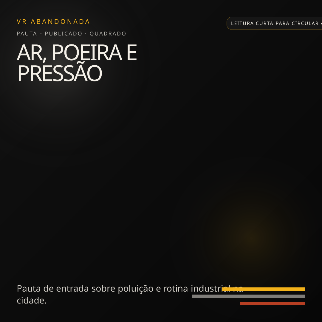 Prévia quadrada de Ar, poeira e pressão