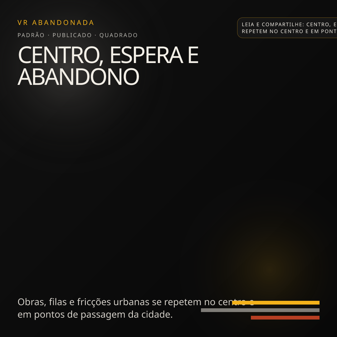 Prévia quadrada de Centro, espera e abandono