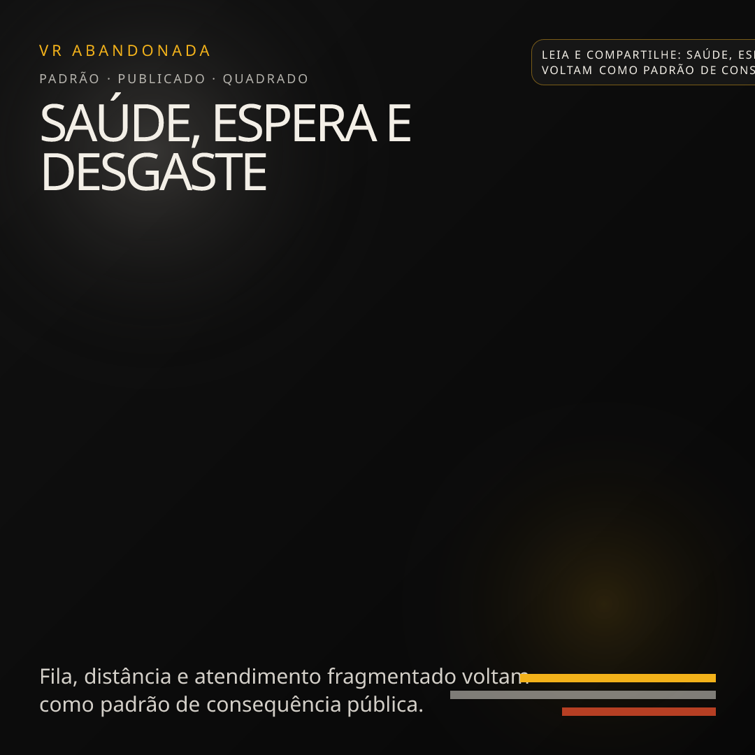 Prévia quadrada de Saúde, espera e desgaste